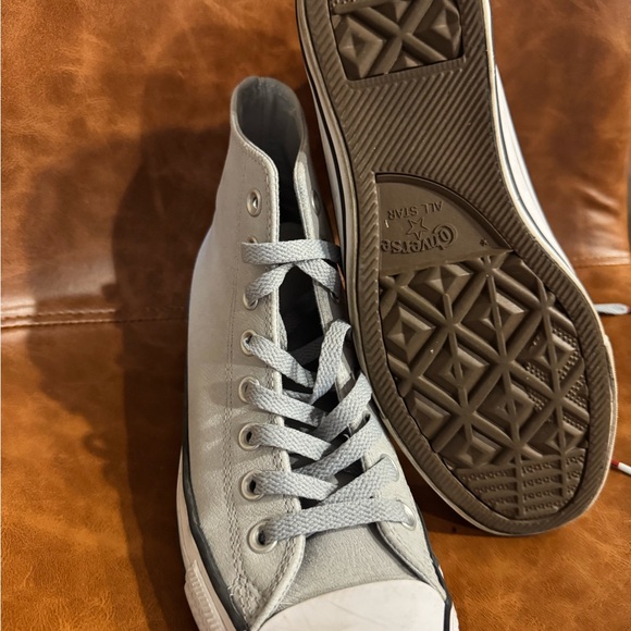 Converse Light Gray High-Tops - Picture 3 of 5